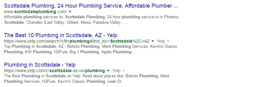 Local SEO Organic Listing Section On Google Search