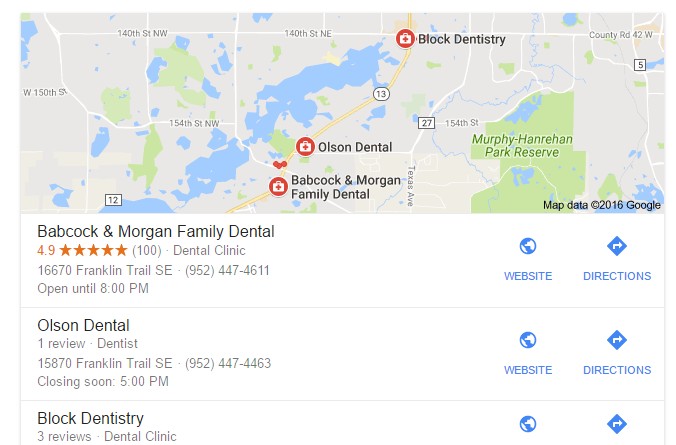 Dentist Google Maps Marketing