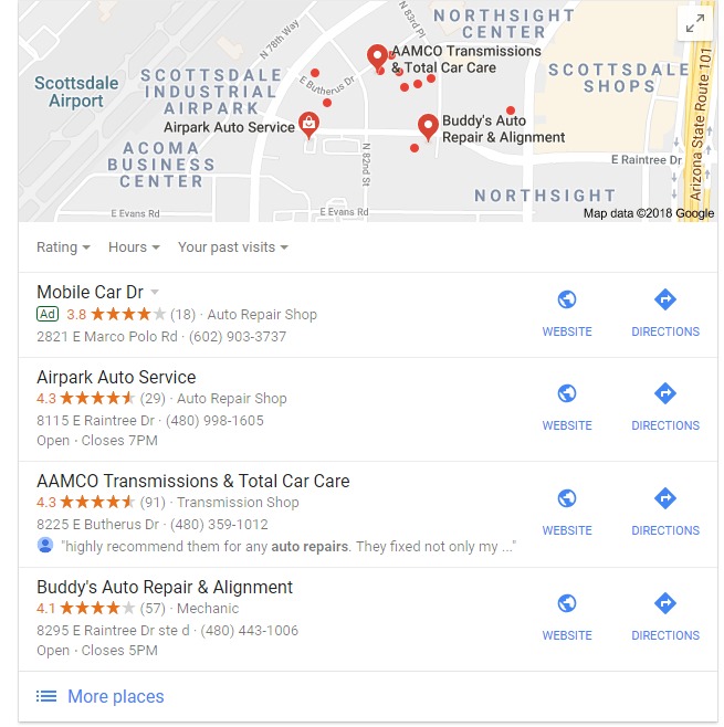 Google Showing Bolded Queries In Google Reviews