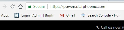 Site Showing Secure Message In Chrome